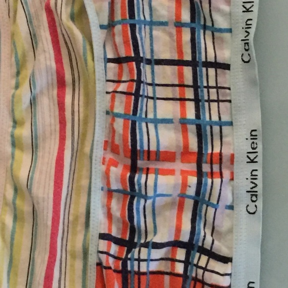 Vintage Striped Checkered Calvin Klein Bralets - Picture 2 of 3